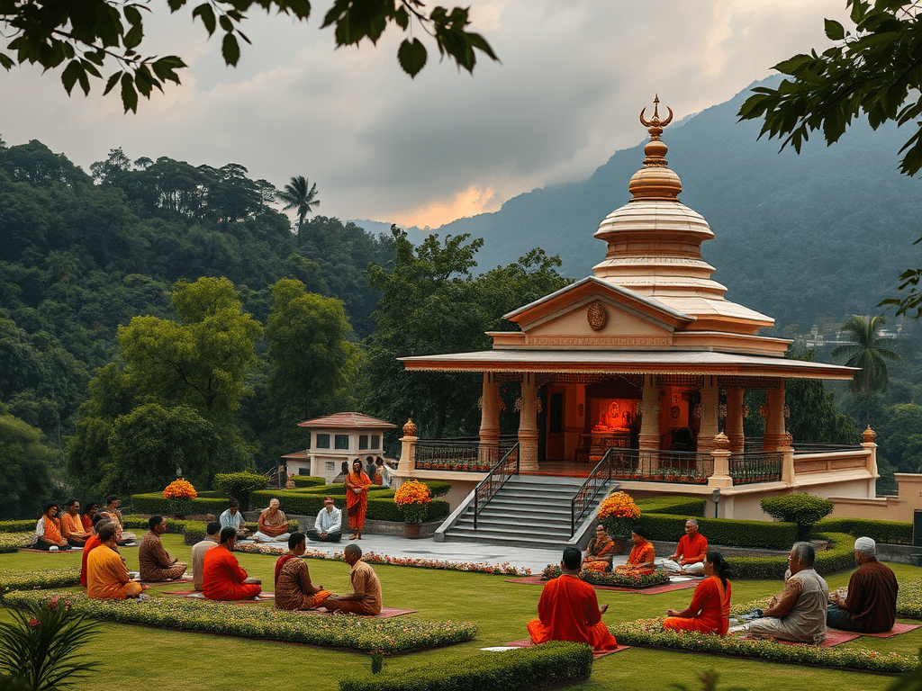 create a highly detailed and sharp focused image depicting the serenity